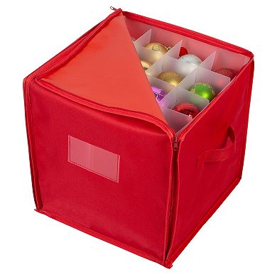 Simplify Stackable Christmas Ornament Storage Box - 64 count