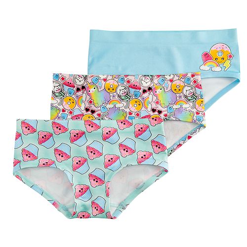 Girls 616 Mush 3pack Llama Seamless Hipster Panties