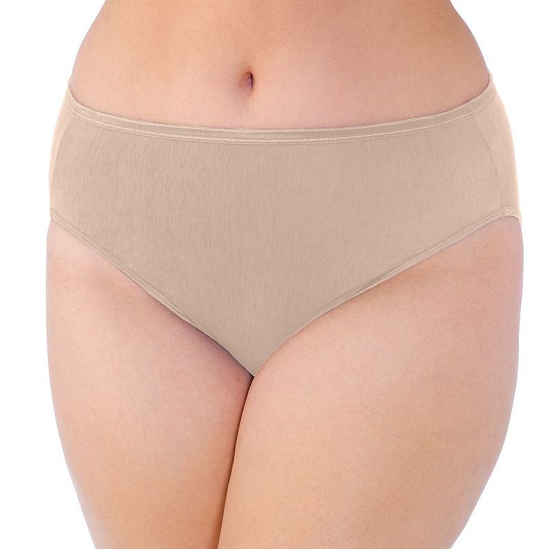Plus Size Vanity Fair Lingerie® Illumination Hi Cut Panty 13810, Women's, Size: 11, Rose Beige