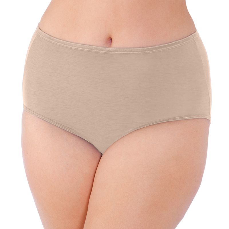 Plus Size Vanity Fair Lingerie® Illumination Brief Panty 13811, Women's, Size: 10, Rose Beige