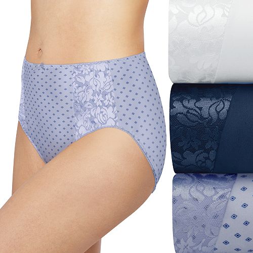 Bali 3pack Double Support HiCut Panties DFDBH3