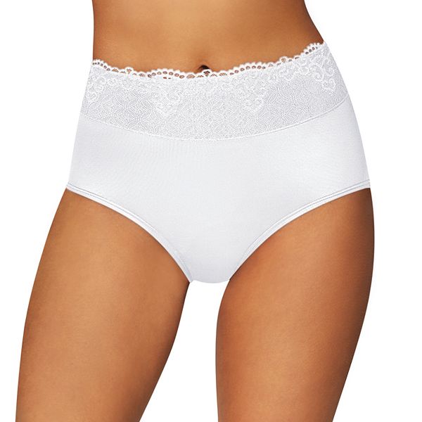 Bali Lacy Skamp Women`s Brief Panty - Best-Seller, 6, Nude