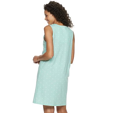 Women's Croft & Barrow® Pintuck Keyhole Nightgown