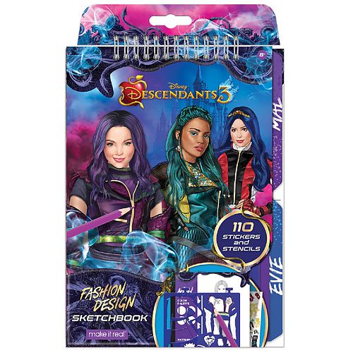 Disneys Descendants 3 Fashion Design Sketchbook By Make
