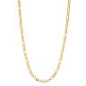 Men's 14k Gold Plated Figaro Chain Necklace