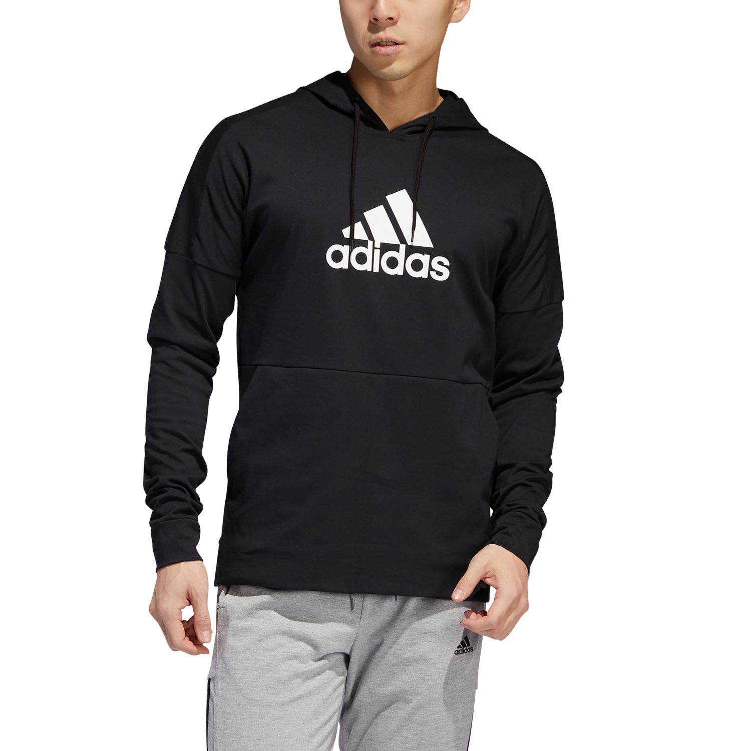 adidas logo hoodie men's