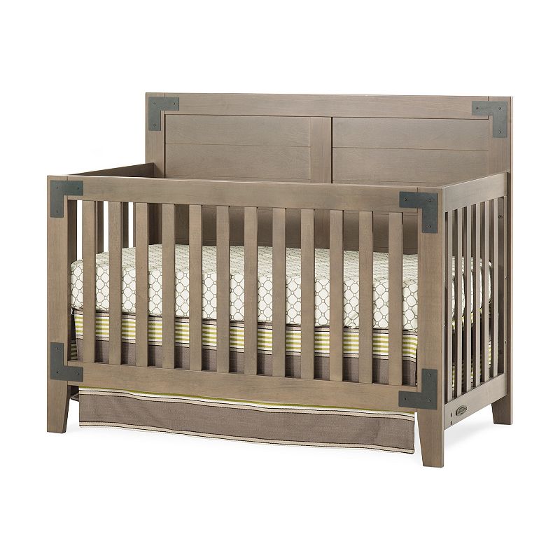 Child Craft Lucas 4-in-1 Convertible Crib, Brown