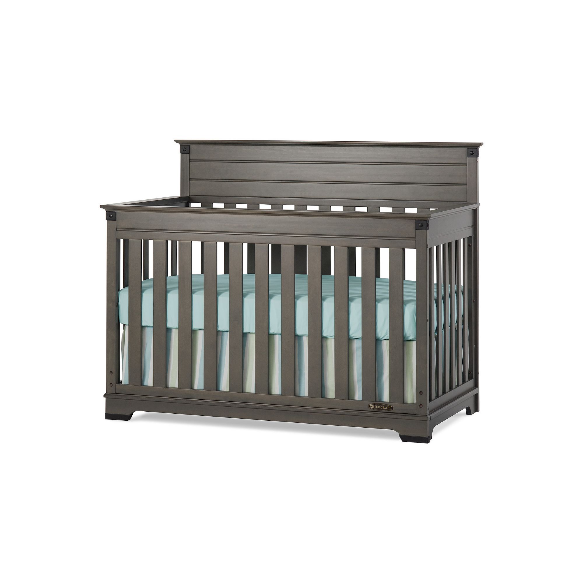 Child Craft Redmond 4-in-1 Convertible Crib, Dapper Gray