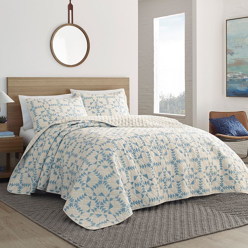 77115318 Eddie Bauer Arrowhead Quilt Set, Blue, Full/Queen sku 77115318