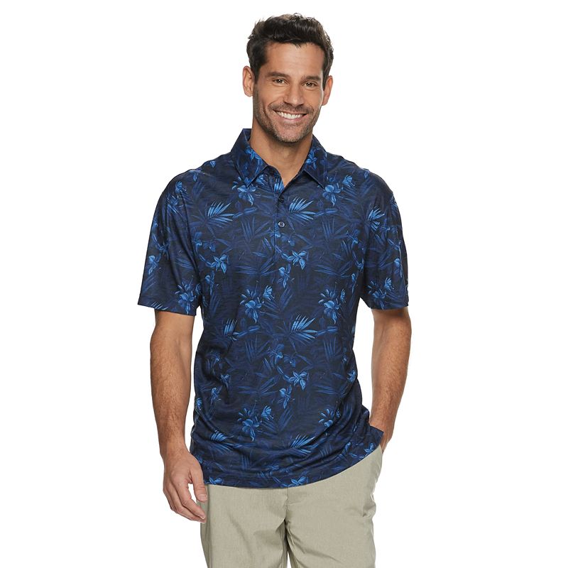 UPC 053355008597 product image for Men's Haggar Regular-Fit Easy-Care Performance Polo, Size: Large, Blue | upcitemdb.com