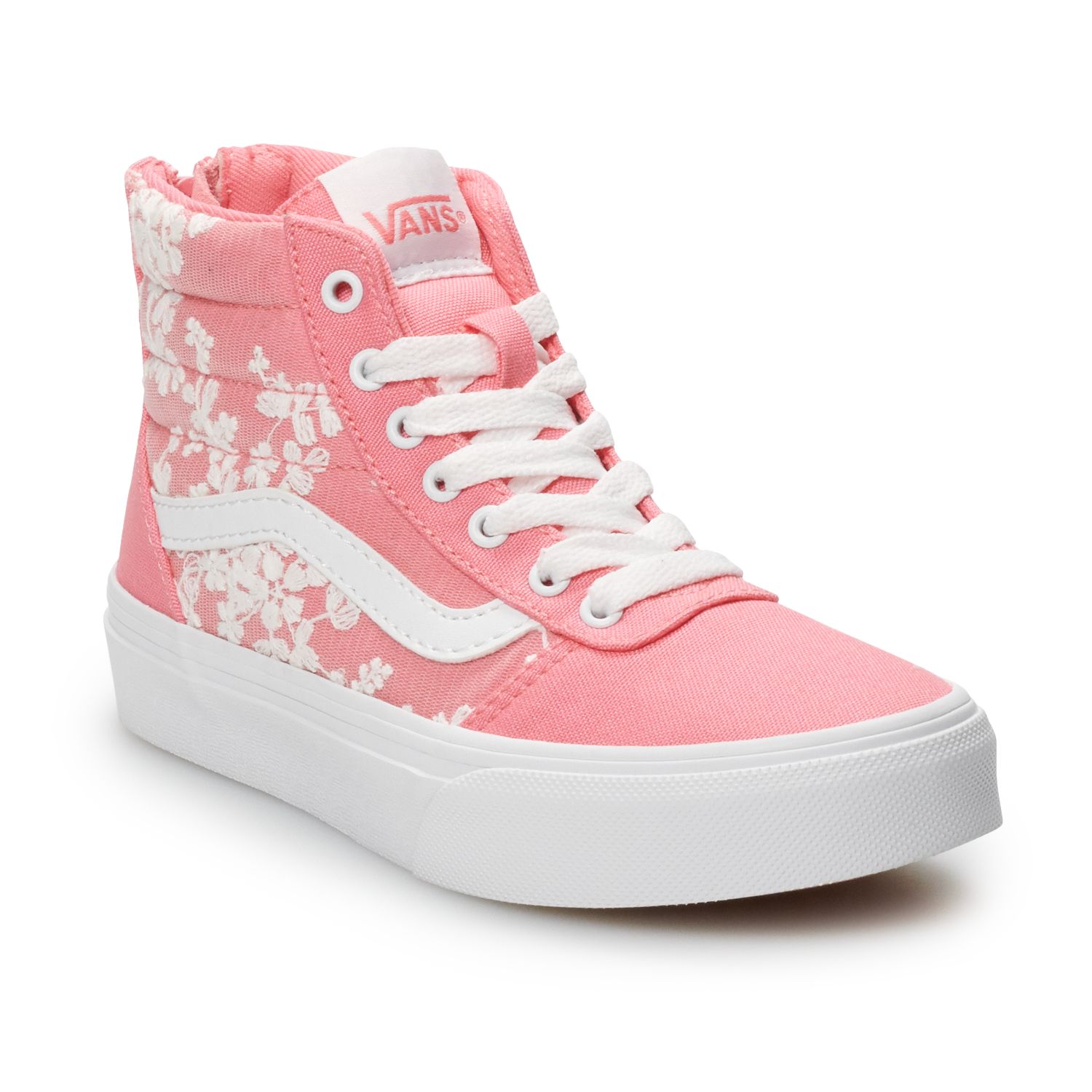 girls vans with flowers