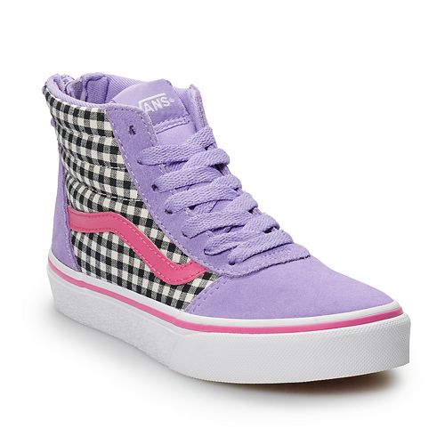 Vans Ward Hi Zip Girls' Checkered Skate Shoes