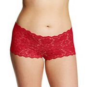 Women's Maidenform DMCLBS Sexy Must Haves Lace Cheeky Boyshort Panty (Blue  Flight 5) 