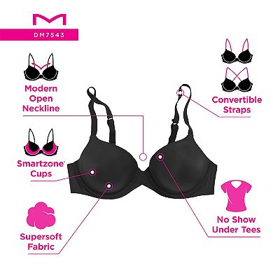 Maidenform One Fab Fit Modern Demi T-Shirt Underwire Bra DM7543