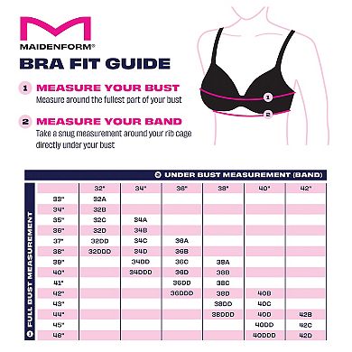 Maidenform® One Fab Fit® Modern Demi T-Shirt Underwire Bra DM7543