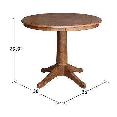 International Concepts Round Pedestal Dining Table