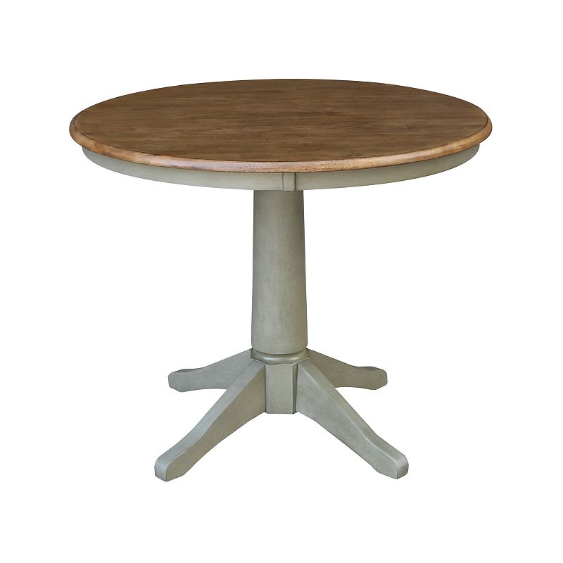 International Concepts Round Pedestal Dining Table, Multicolor