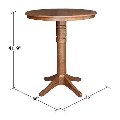 International Concepts Round Pedestal Dining Table