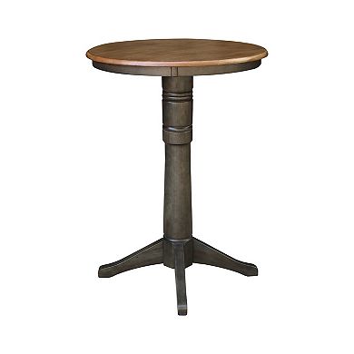 International Concepts Round Pedestal Bar Table