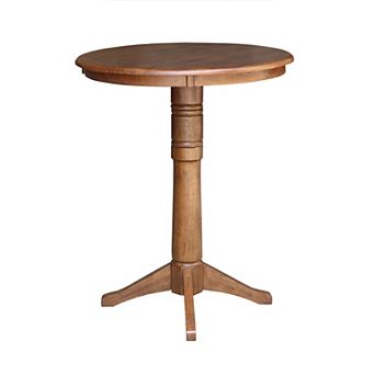 International Concepts Round Pedestal Bar Table