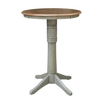 International Concepts Round Pedestal Bar Table