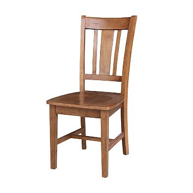 International Concepts Round Pedestal Table & Chair 6-piece Set