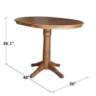 International Concepts Round Pedestal Dining Table