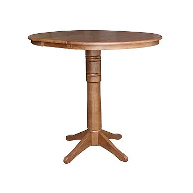 International Concepts 40.9-in. Solid Wood Round Pedestal Dining Table