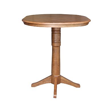 International Concepts 40.9-in. Solid Wood Round Pedestal Dining Table