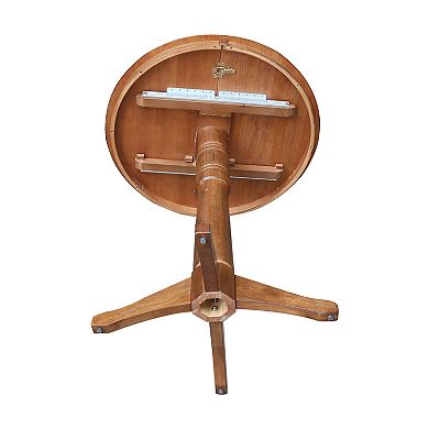 International Concepts 40.9-in. Solid Wood Round Pedestal Dining Table