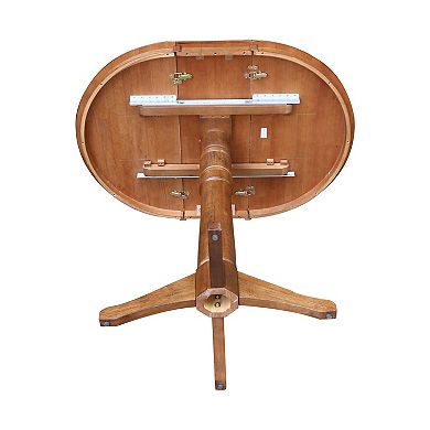 International Concepts 40.9-in. Solid Wood Round Pedestal Dining Table