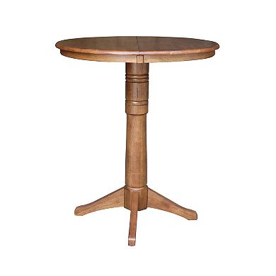 International Concepts 40.9-in. Solid Wood Round Pedestal Dining Table