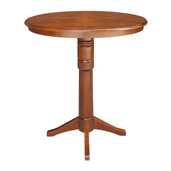 International Concepts 40.9 in Solid Wood Round Pedestal Dining Table