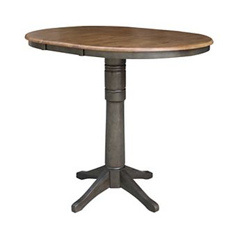 International Concepts 40.9 in Solid Wood Round Pedestal Dining Table