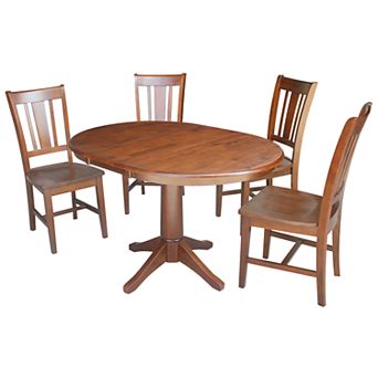 International Concepts Extension Dining Table & Chair 6 pc Set