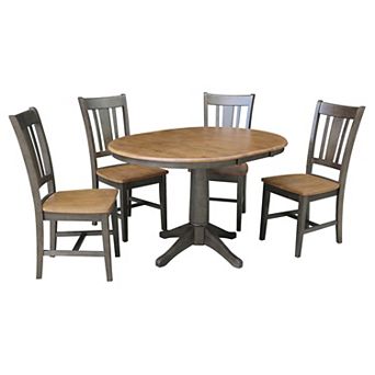 International Concepts Extension Dining Table & Chair 6 pc Set