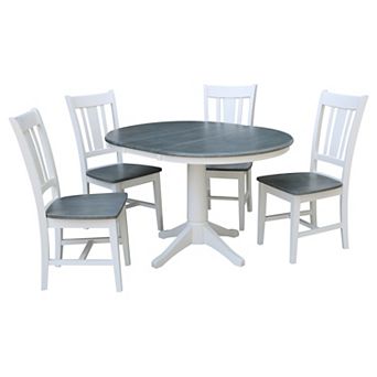 International Concepts Extension Dining Table & Chair 6 pc Set