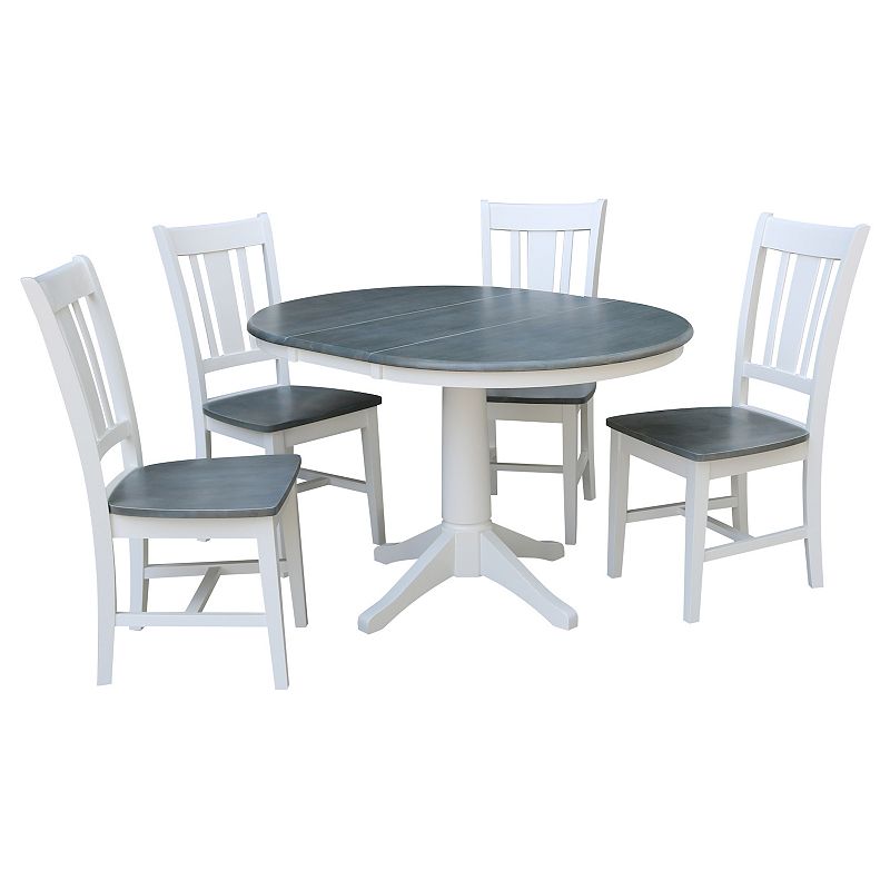 International Concepts Extension Dining Table & Chair 6-piece Set, Multicol