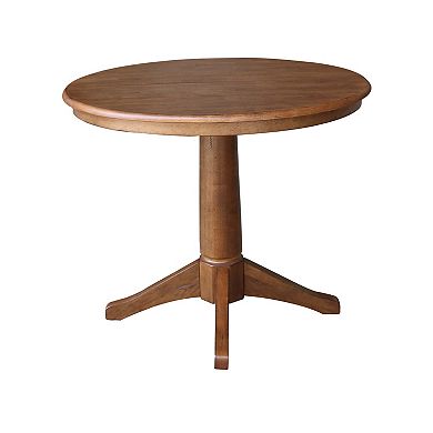 International Concepts Round Pedestal Dining Table