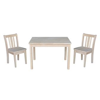 International Concepts San Remo Juvenile Dining Table & Chair 3 pc Set