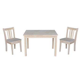 International Concepts San Remo Juvenile Dining Table & Chair 3 pc Set