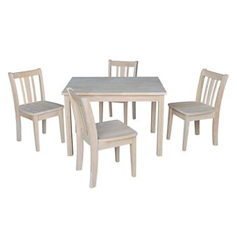 International Concepts San Remo Juvenile Dining Table & Chair 5 pc Set