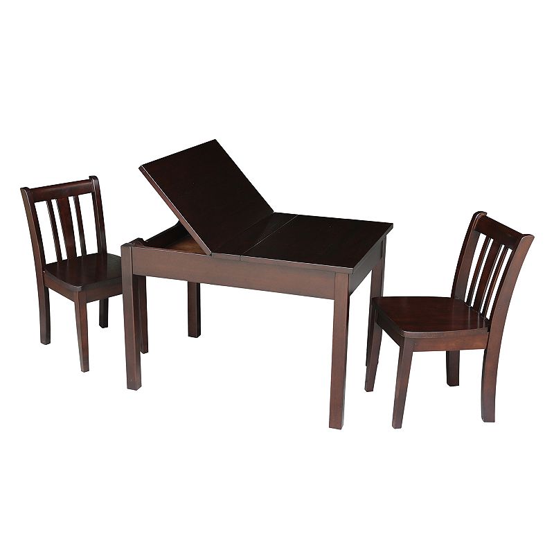 International Concepts San Remo Juvenile Dining Table & Chair 2-pc. Set, Br