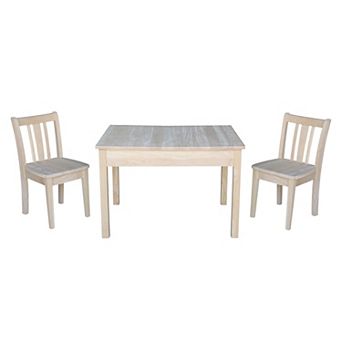International Concepts San Remo Juvenile Dining Table & Chair 2 pc Set