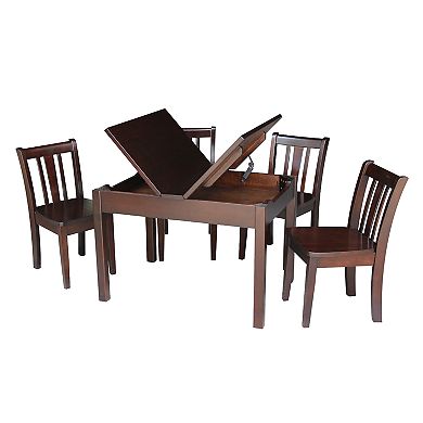 International Concepts San Remo Juvenile Lift-Top Dining Table & Chair 5-pc. Set