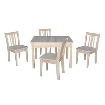 International Concepts San Remo Juvenile Lift-Top Dining Table & Chair 5 pc Set
