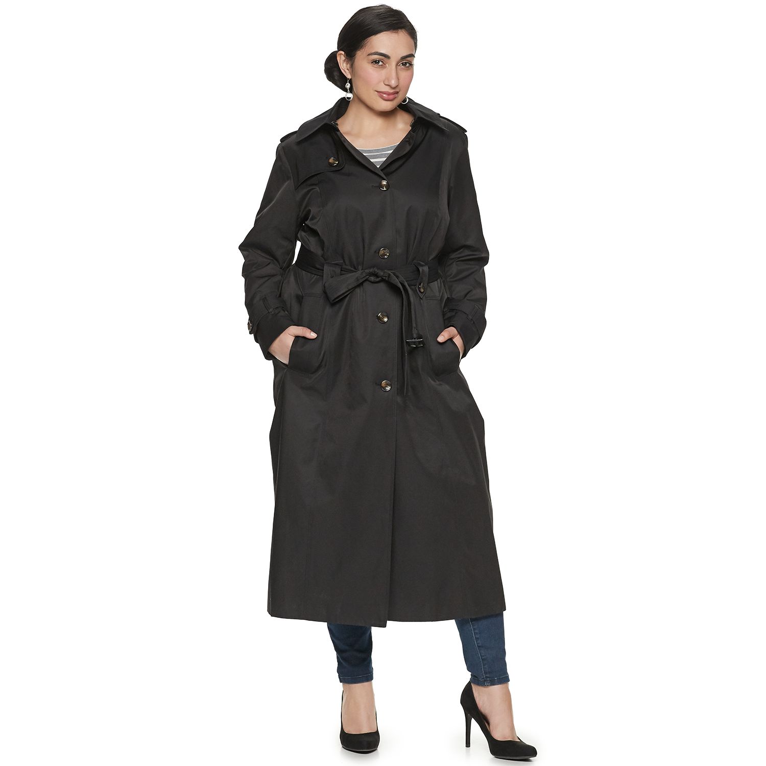 plus size trench coats on sale