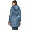 Women's TOWER by London Fog Hooded Double-Breasted Trench Coat
