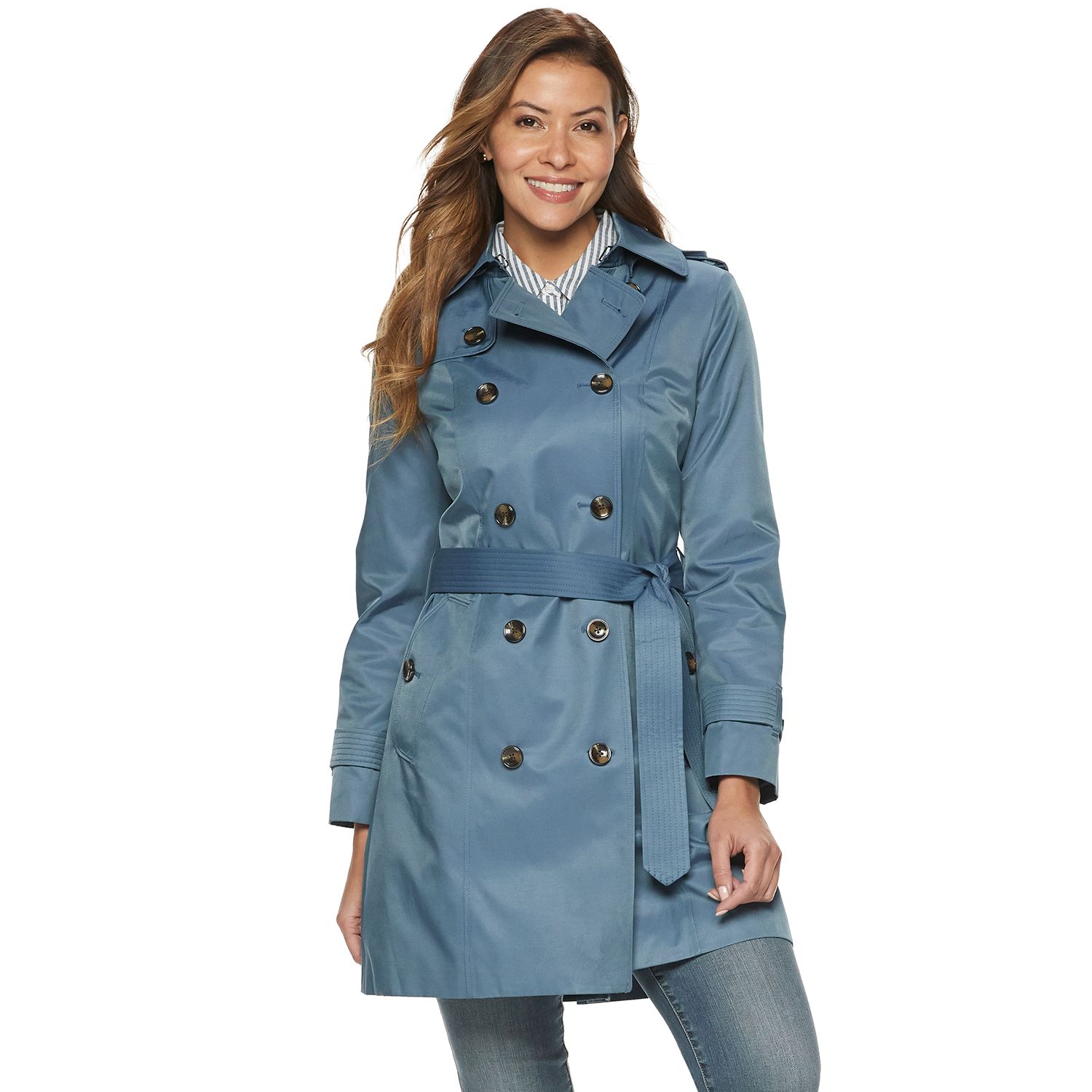 women's tower by london fog hooded rain jacket