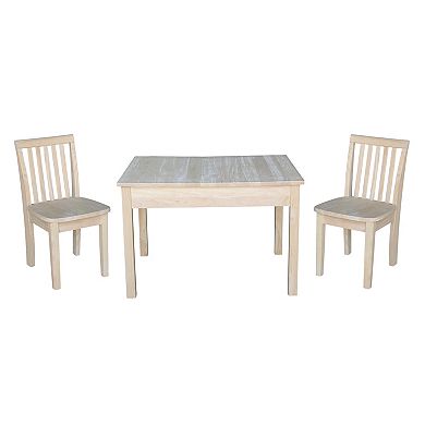 International Concepts Juvenile 3-piece Dining Table & Mission Chair Set